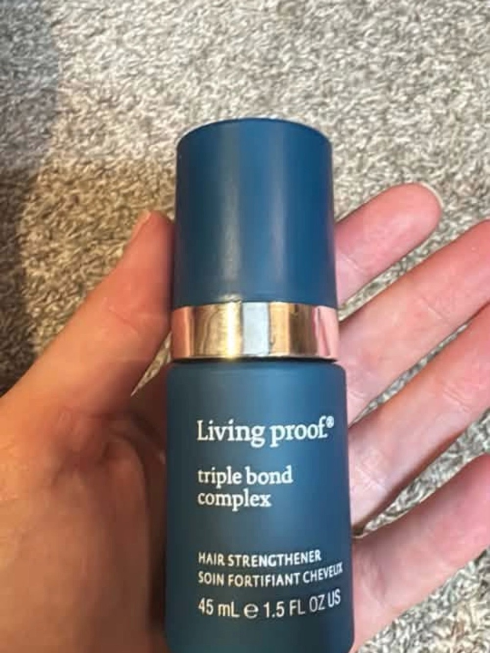 Living Proof Triple Bond Complex Hair Strengthener - Teal with Rose Gold Trim